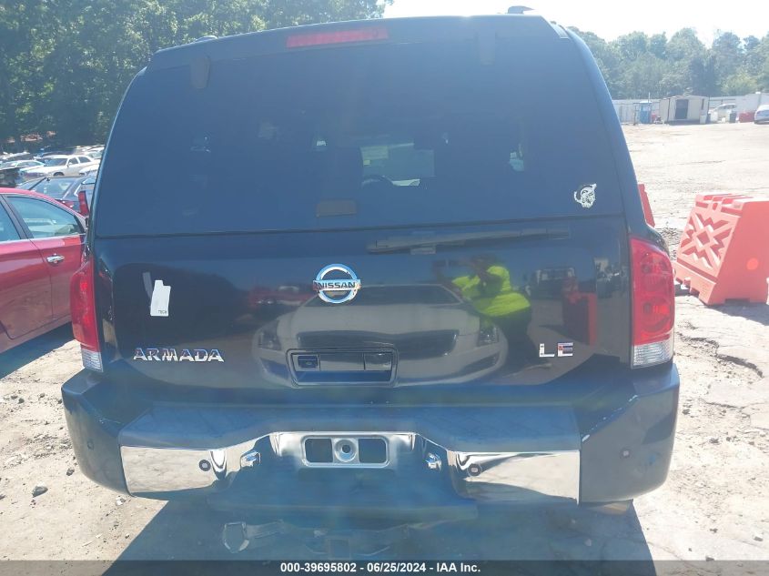 2006 Nissan Armada Le VIN: 5N1AA08B46N732338 Lot: 39695802