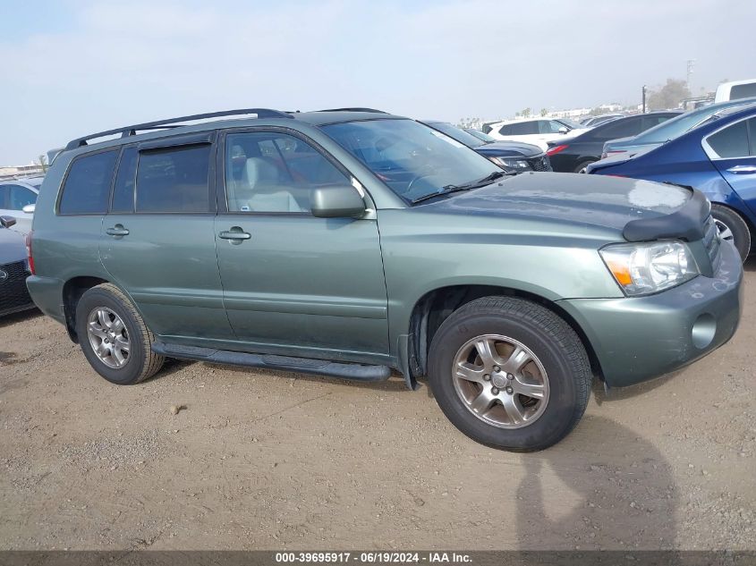 2005 Toyota Highlander Limited VIN: JTEDP21AX50068616 Lot: 39695917