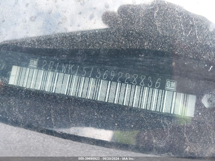 2006 Chevrolet Monte Carlo Lt VIN: 2G1WK151369228836 Lot: 39695923