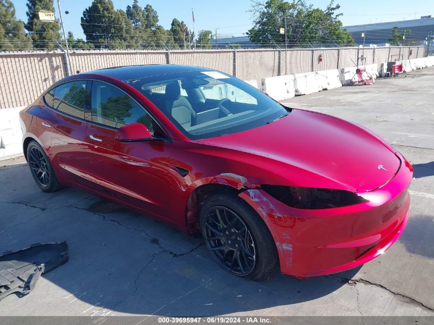 5YJ3E1EB5RF741869 2024 TESLA MODEL 3 - Image 1