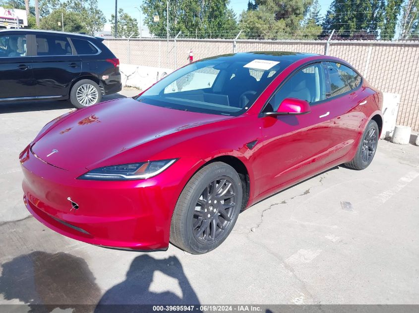 5YJ3E1EB5RF741869 2024 TESLA MODEL 3 - Image 2