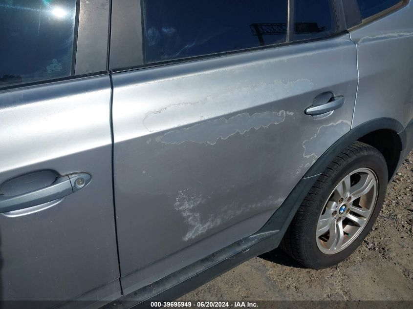 2005 BMW X3 3.0I VIN: WBXPA93445WD17255 Lot: 39695949