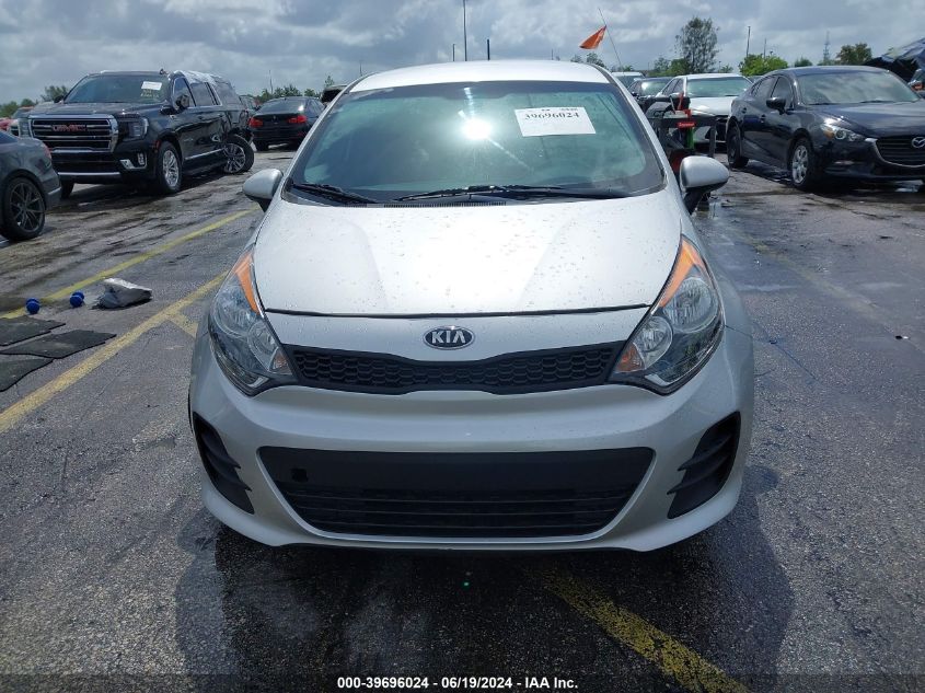 2016 Kia Rio Lx VIN: KNADM5A30G6699470 Lot: 39696024