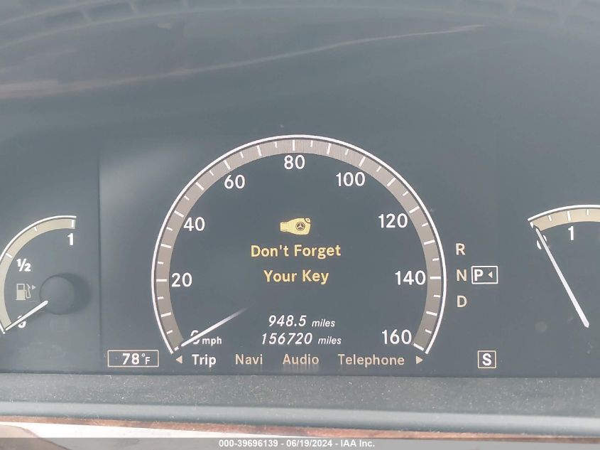 2008 Mercedes-Benz S 550 4Matic VIN: WDDNG86XX8A170642 Lot: 40946906