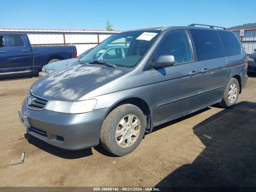 2002 Honda Odyssey Ex-L VIN: 2HKRL18982H006867 Lot: 39696140