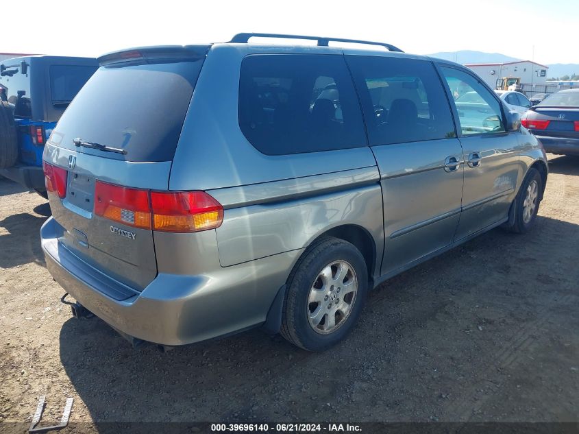 2002 Honda Odyssey Ex-L VIN: 2HKRL18982H006867 Lot: 39696140