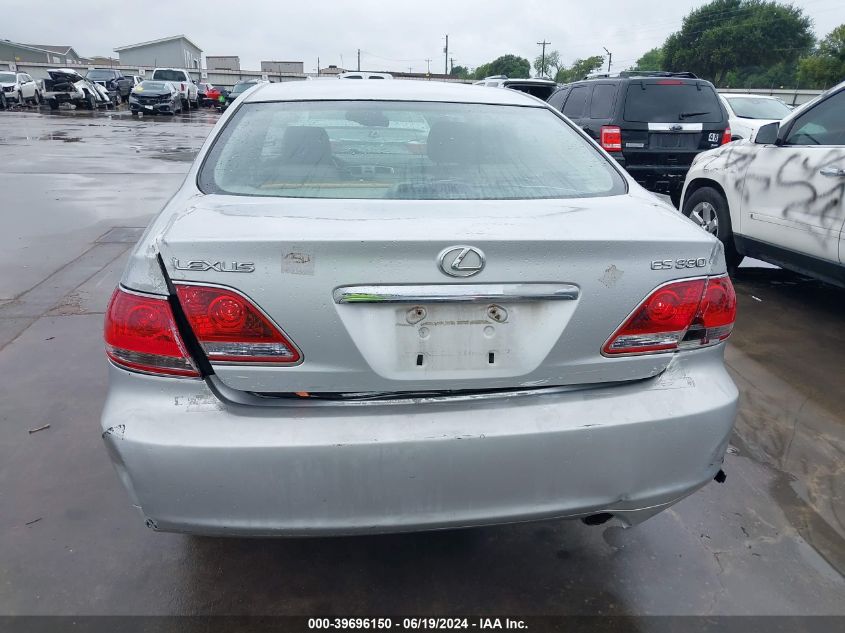 2005 Lexus Es 330 VIN: JTHBA30G055090926 Lot: 39696150