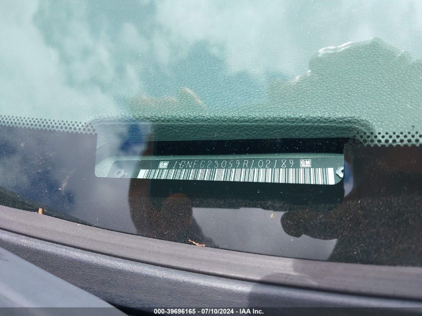 2009 Chevrolet Tahoe Lt2 VIN: 1GNFC23059R102189 Lot: 39696165