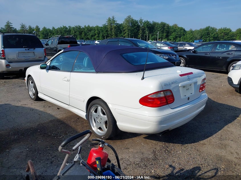 2000 Mercedes-Benz Clk 430 VIN: WDBLK70G8YT041403 Lot: 39696193