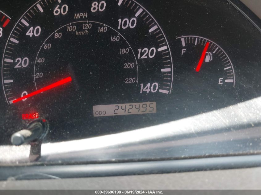 2005 Toyota Camry Le V6 VIN: 4T1BF30K55U619487 Lot: 39696198