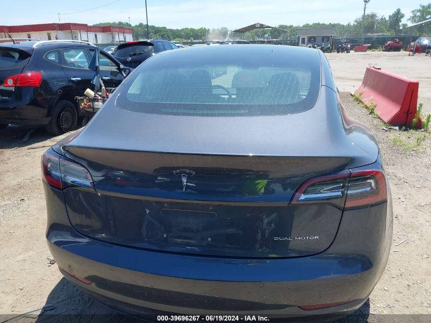 2018 Tesla Model 3 Long Range/Performance VIN: 5YJ3E1EB1JF128393 Lot: 39696267