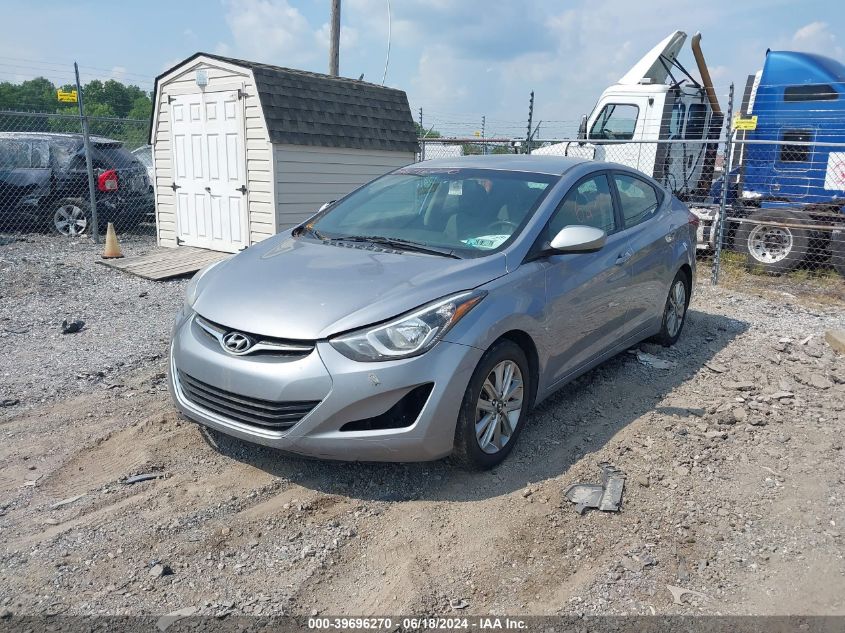 5NPDH4AE4GH788385 | 2016 HYUNDAI ELANTRA