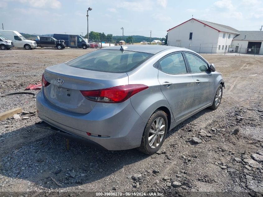 5NPDH4AE4GH788385 | 2016 HYUNDAI ELANTRA