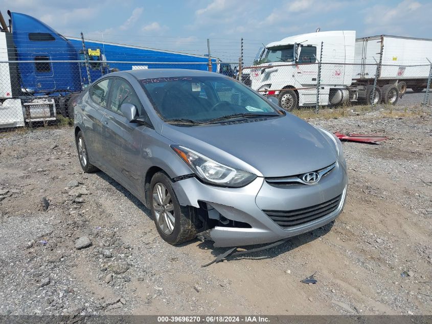 5NPDH4AE4GH788385 | 2016 HYUNDAI ELANTRA