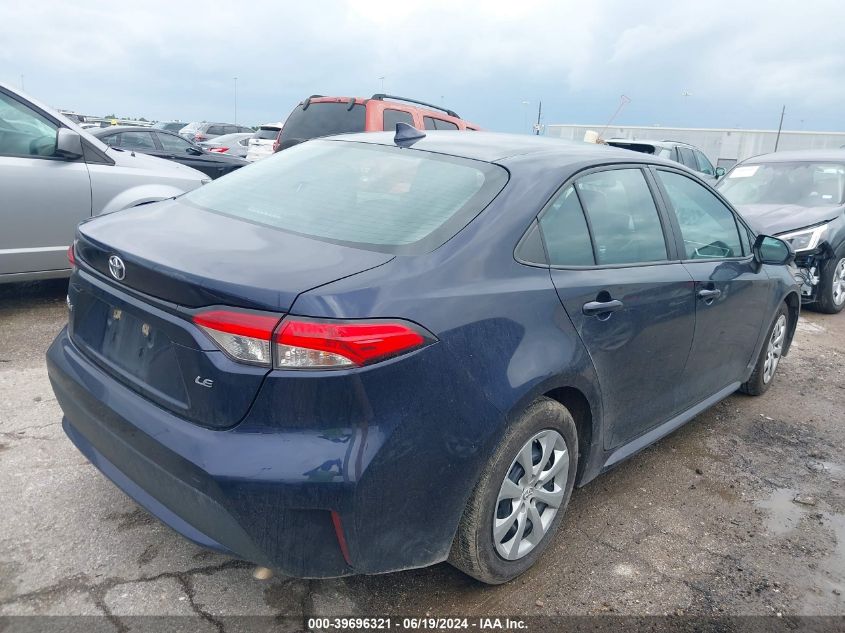 2022 Toyota Corolla Le VIN: 5YFEPMAE7NP301915 Lot: 39696321