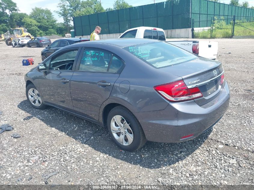 2014 Honda Civic Sedan Lx VIN: 2HGFB2F51EH545020 Lot: 39696387