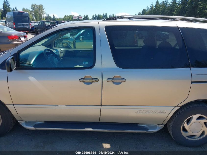 2000 Toyota Sienna Xle VIN: 4T3ZF13C2YU193163 Lot: 39696394