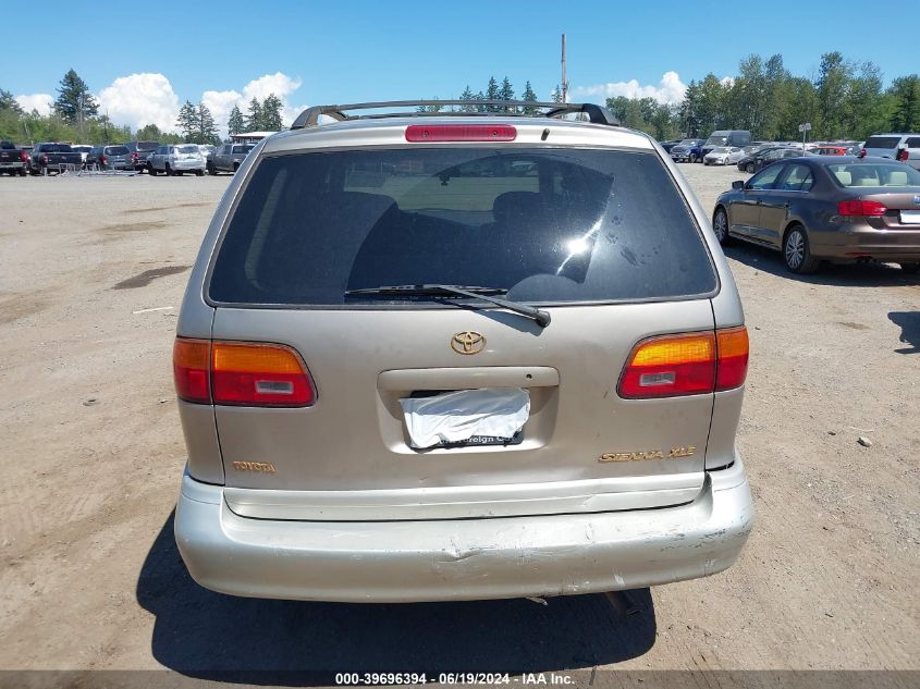 2000 Toyota Sienna Xle VIN: 4T3ZF13C2YU193163 Lot: 39696394