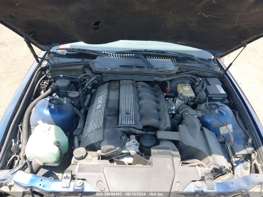 1998 BMW 328Ic VIN: WBABK8327WEY89144 Lot: 39696403