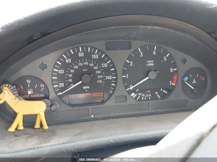 1998 BMW 328Ic VIN: WBABK8327WEY89144 Lot: 39696403