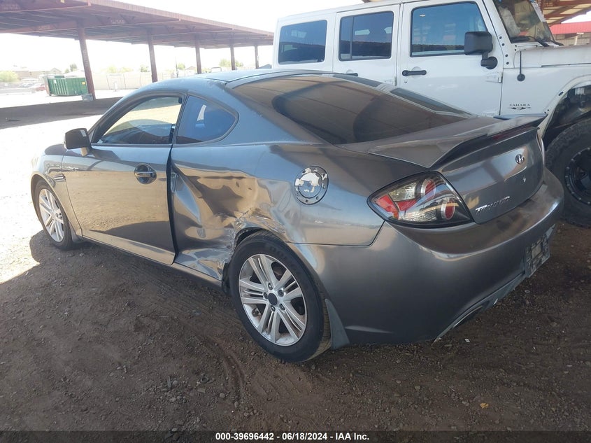 2007 Hyundai Tiburon Gs VIN: KMHHM66DX7U256679 Lot: 39696442