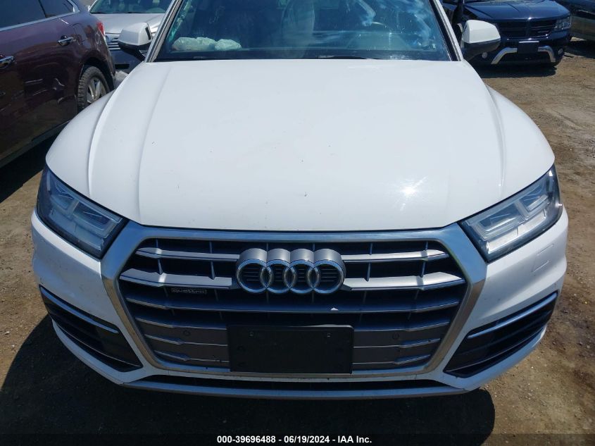 2019 Audi Q5 45 Premium VIN: WA1BNAFYXK2122458 Lot: 39696488