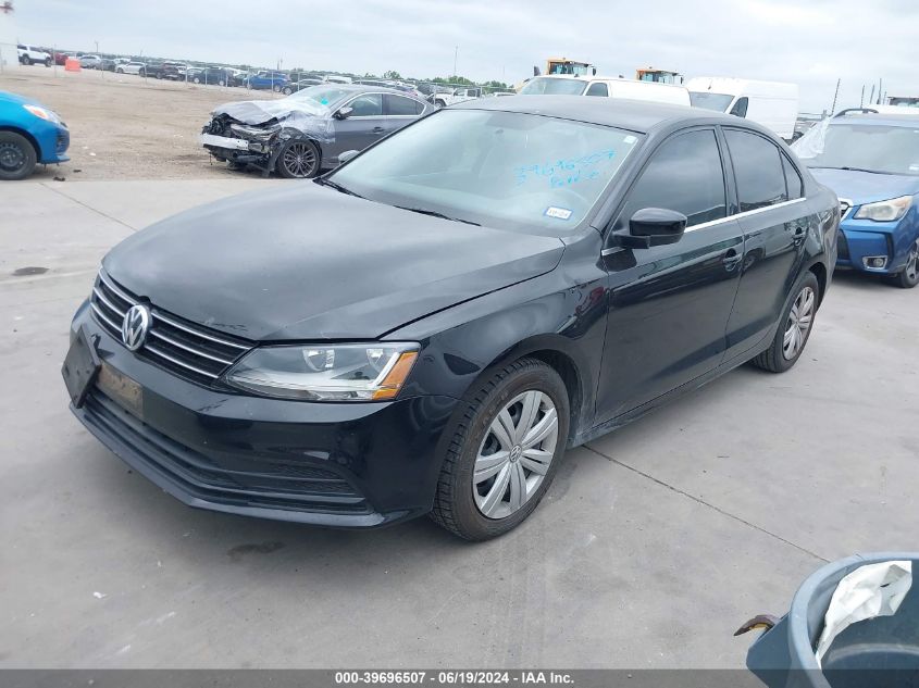 2017 Volkswagen Jetta 1.4T S VIN: 3VW2B7AJ2HM381343 Lot: 39696507