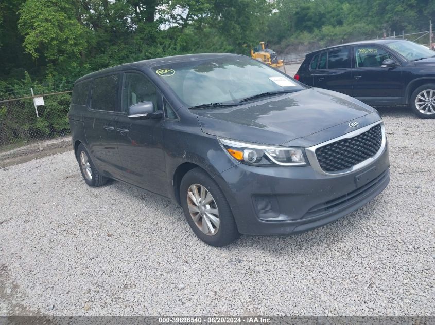 2017 Kia Sedona Lx VIN: KNDMB5C10H6229543 Lot: 39696540