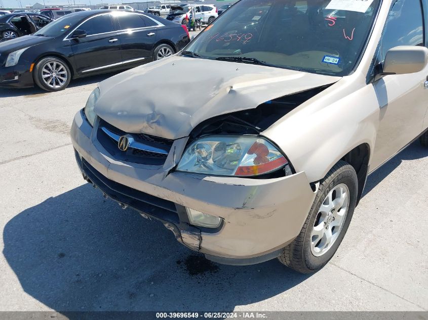 2002 Acura Mdx VIN: 2HNYD18622H506461 Lot: 39696549