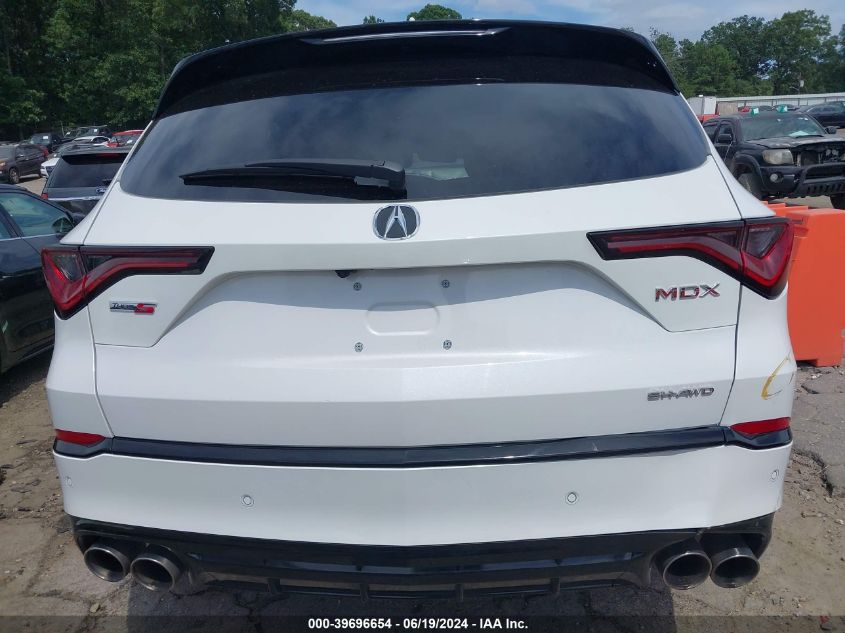 2024 Acura Mdx Type S W/Advance Package VIN: 5J8YD8H83RL001821 Lot: 39696654