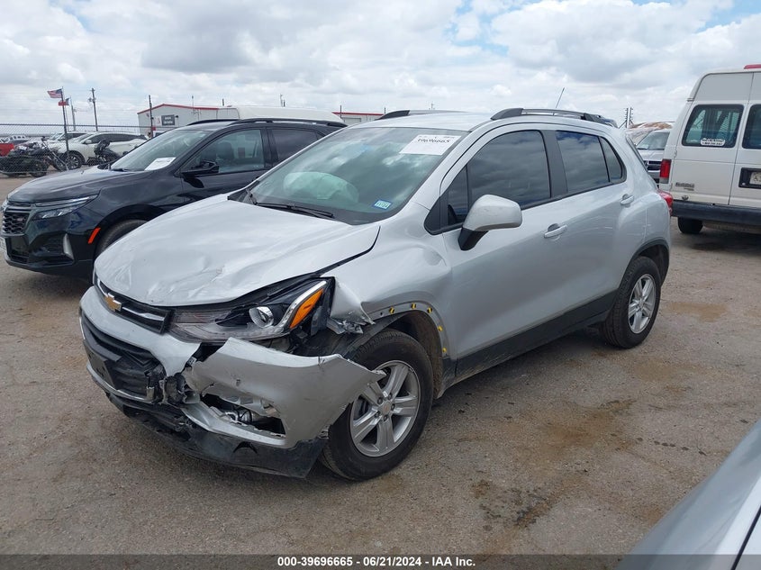 VIN KL7CJPSM3NB560820 2022 CHEVROLET TRAX 1LT