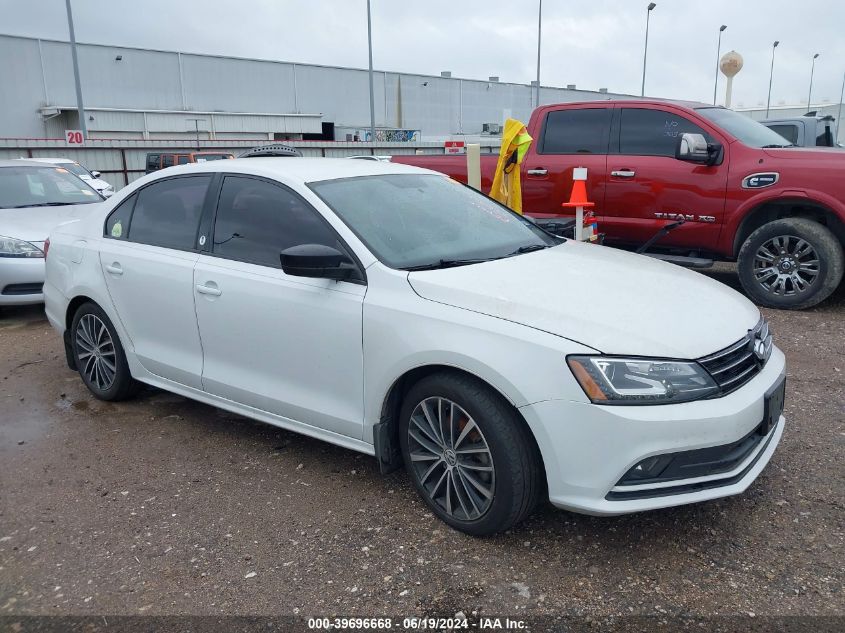 2015 Volkswagen Jetta 1.8T Sport VIN: 3VWD17AJ1FM326004 Lot: 39696668