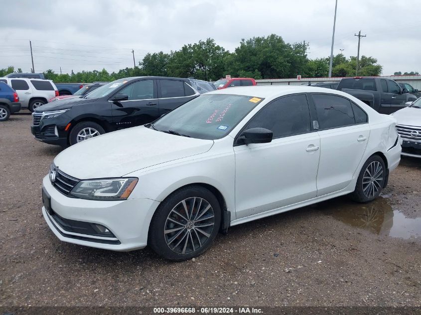 2015 Volkswagen Jetta 1.8T Sport VIN: 3VWD17AJ1FM326004 Lot: 39696668