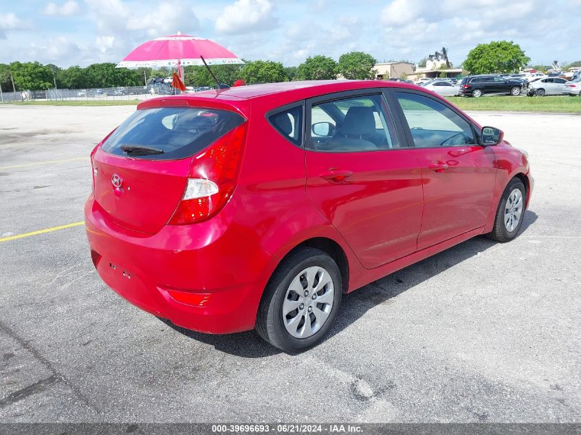 2017 Hyundai Accent Se VIN: KMHCT5AE9HU351145 Lot: 39696693