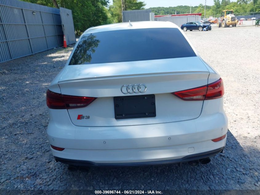 2018 Audi S3 2.0T Premium Plus/2.0T Tech Premium Plus VIN: WAUB1GFF8J1028101 Lot: 39696744