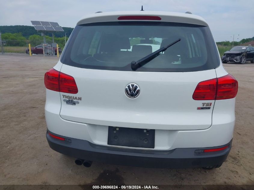 2016 Volkswagen Tiguan S VIN: WVGBV7AX1GW609857 Lot: 39696824