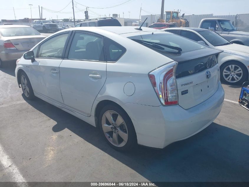 2013 Toyota Prius Three Se VIN: JTDKN3DU0D1648088 Lot: 39696844