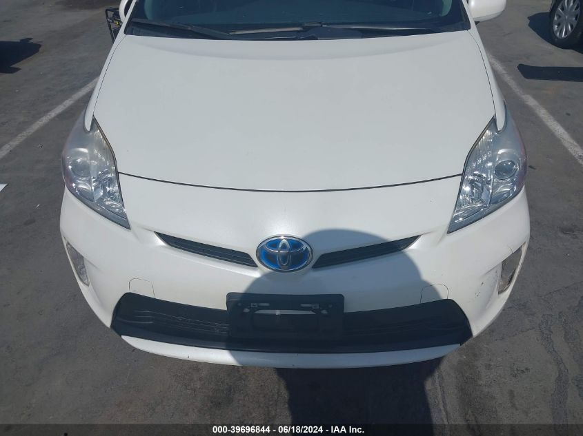 2013 Toyota Prius Three Se VIN: JTDKN3DU0D1648088 Lot: 39696844