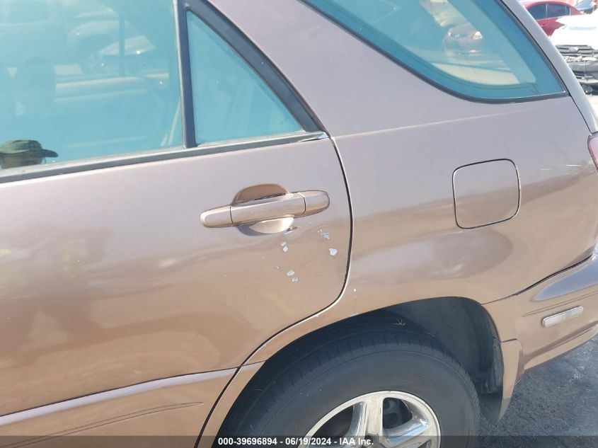 1999 Lexus Rx 300 VIN: JT6GF10U3X0033775 Lot: 39696894