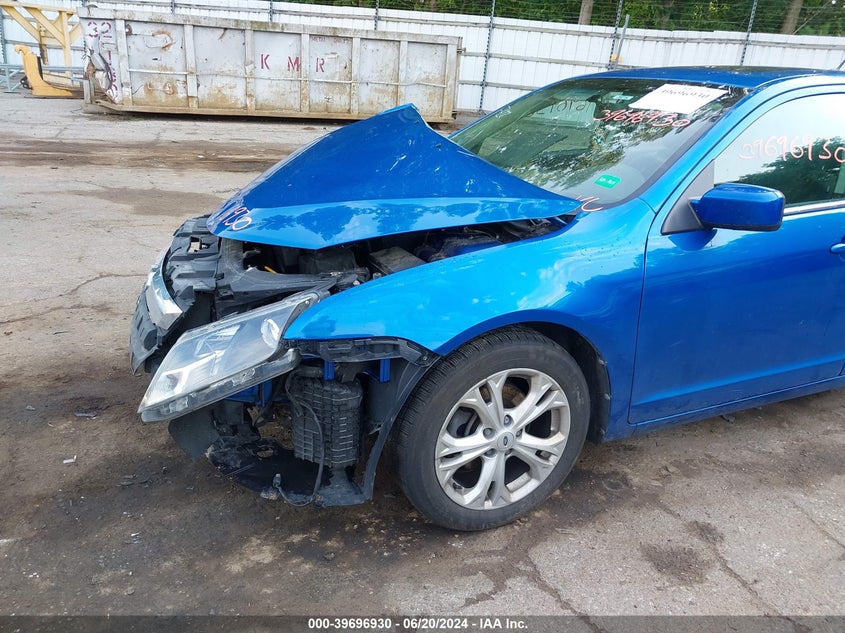 3FAHP0HA8CR257722 2012 Ford Fusion Se