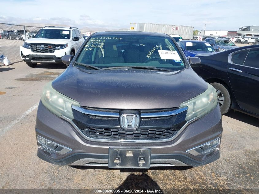 2015 Honda Cr-V Ex VIN: 2HKRM4H59FH614186 Lot: 39696935