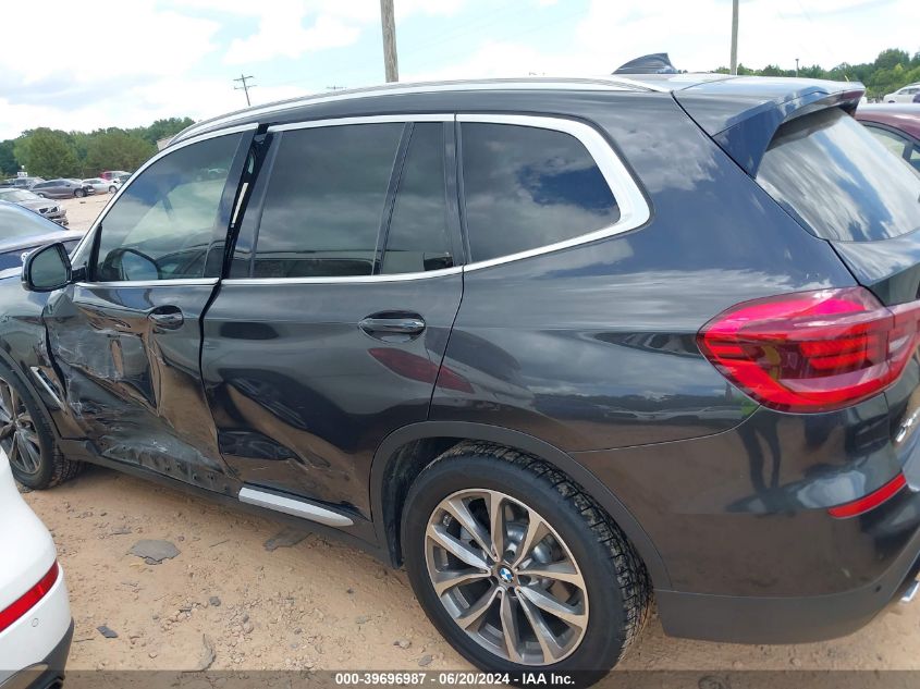 2019 BMW X3 Sdrive30I VIN: 5UXTR7C59KLF36225 Lot: 39696987