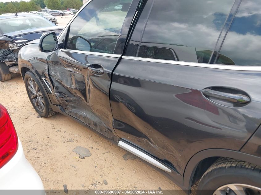 2019 BMW X3 Sdrive30I VIN: 5UXTR7C59KLF36225 Lot: 39696987