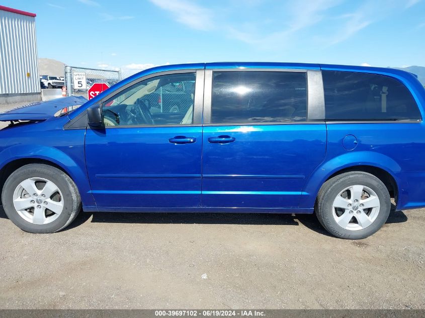 2013 Dodge Grand Caravan Se VIN: 2C4RDGBG9DR735537 Lot: 39697102