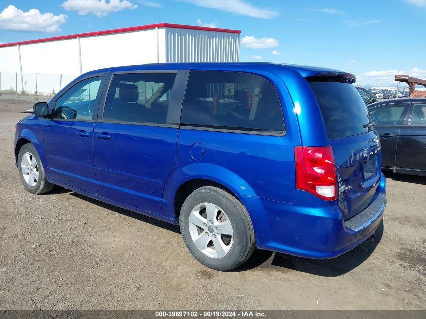 2013 Dodge Grand Caravan Se VIN: 2C4RDGBG9DR735537 Lot: 39697102