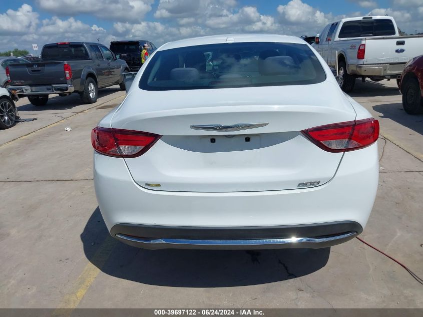 2015 Chrysler 200 Limited VIN: 1C3CCCAB7FN611522 Lot: 39697122