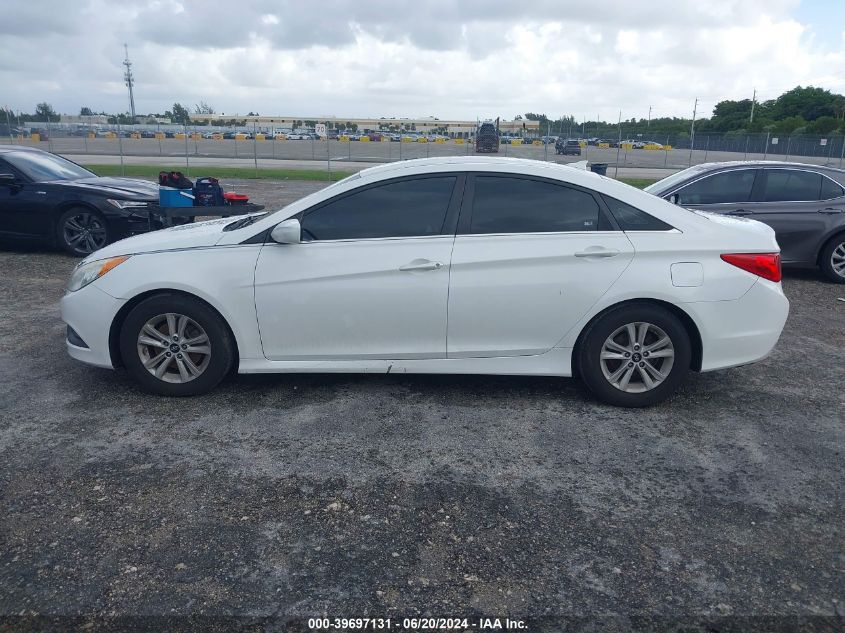 2014 Hyundai Sonata Gls VIN: 5NPEB4AC7EH838391 Lot: 39697131