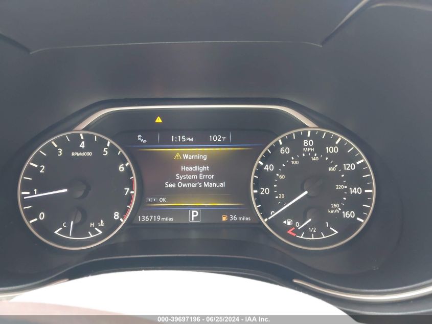 2017 Nissan Maxima 3.5 Sr VIN: 1N4AA6AP1HC360605 Lot: 39697196