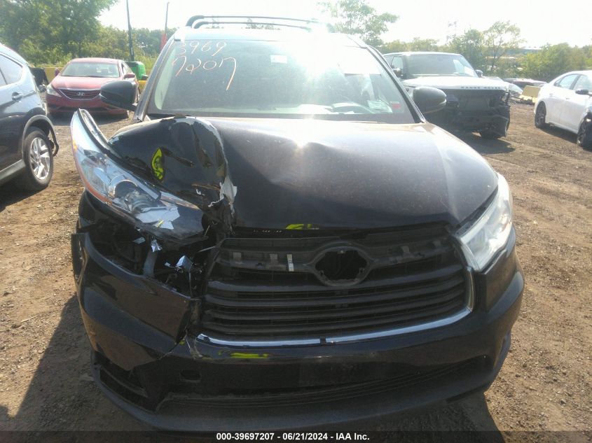 2016 TOYOTA HIGHLANDER XLE V6 - 5TDJKRFH1GS320936