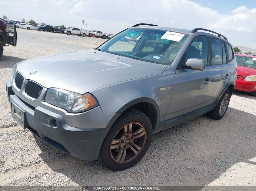 2005 BMW X3 3.0I VIN: WBXPA93455WD07298 Lot: 39697216